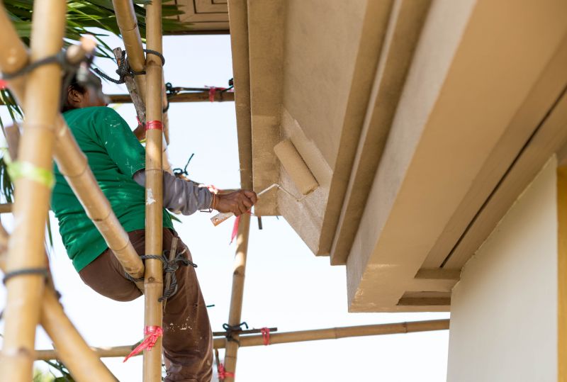 Commercial Fence Painting detail